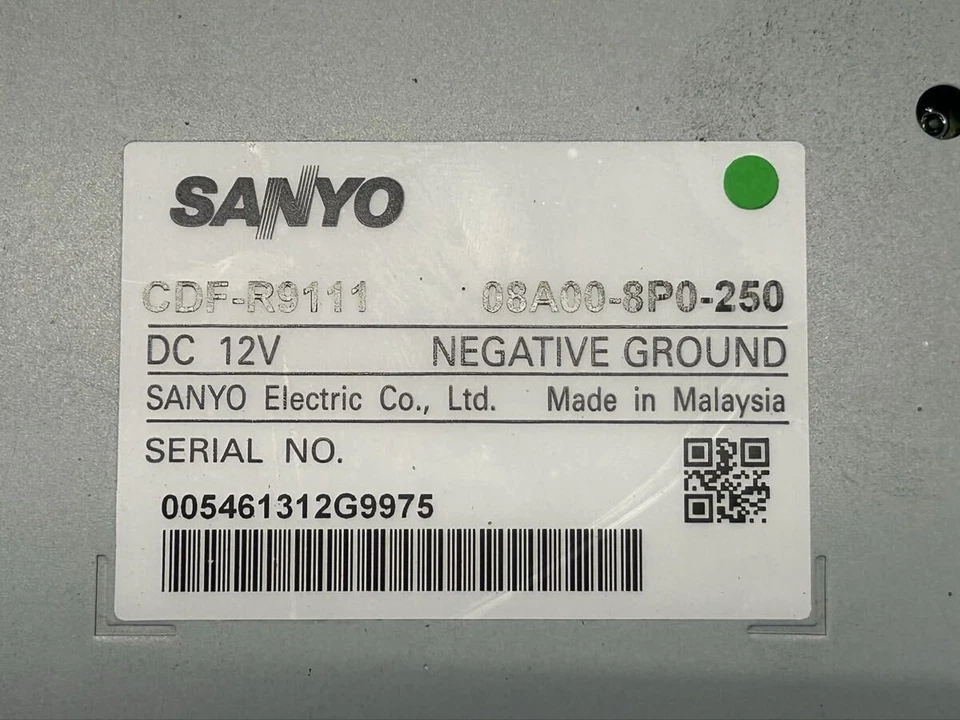 Sanyo WX-128CU Gathers Honda OEM CD Deck Sold As-Is Junk JAPAN - Image 2 of 3