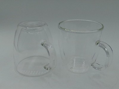 JoyJolt Savor Clear Double Wall Insulated Glasses - Coffee Mugs - 13.5-Oz