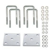 2PCs Square U-Bolt Kit for Boat Trailer Axle Leaf Springs Trailer Leaf Spring...