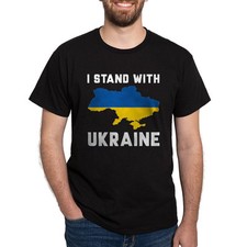 CafePress I Stand With Ukraine Dark T Shirt 100 Cotton T-Shirt 904367492