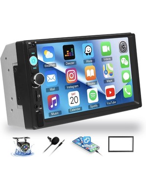 Doppel DIN Autoradio, 7'' Autoradio 2 DIN mit Touchscreen MP5 Multimedia Player