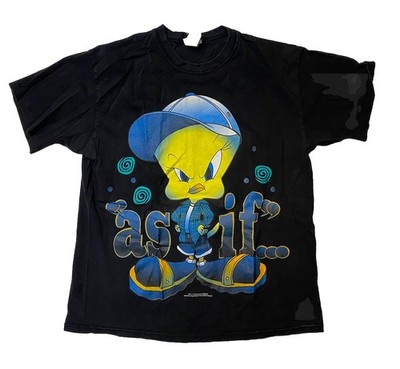 Vintage Tweety Bird As If T Shirt Large Looney Tunes 90s Graphic Single Stitch