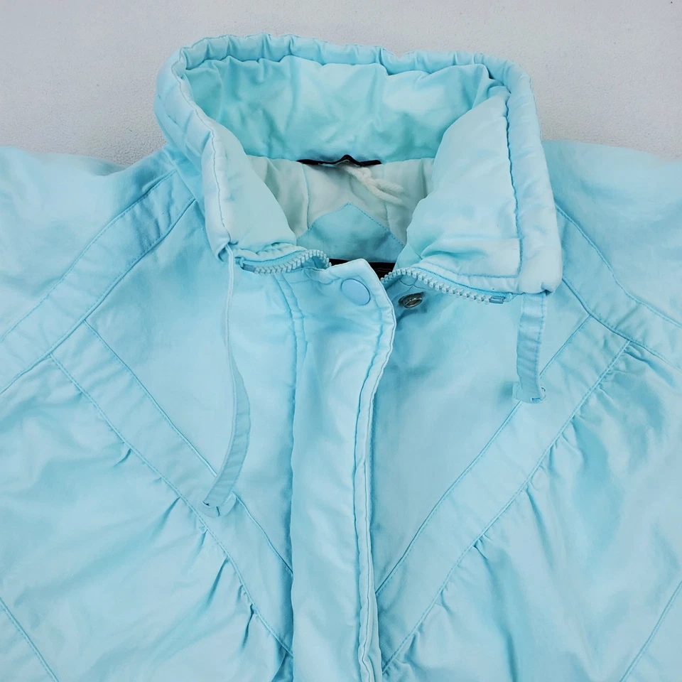 Chaqueta acolchada azul pastel Krazy Krinkle de colección años 80 talla M Kawaii Fairy Foto 2 de 4