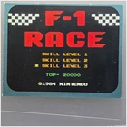 F-1 Race Nintendo 1984 Sticker No.121 Japan Vintage Card Collectible