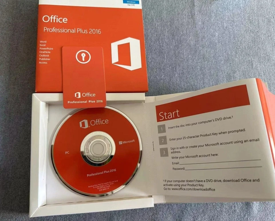 Microsoft Office 2016 Professional Plus DVD + clave de producto sellada | 2 PC verificadas - Imagen 4 de 4