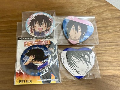 Fire Force Shinmon Benimaru Can Badge Set Japan Anime