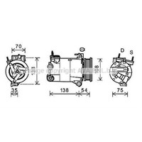 Kompressor Klimaanlage FüR Ford Galaxy Mondeo Iv Turnier Land Rover Range