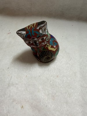 Cloisonne Cat Figure 2''
