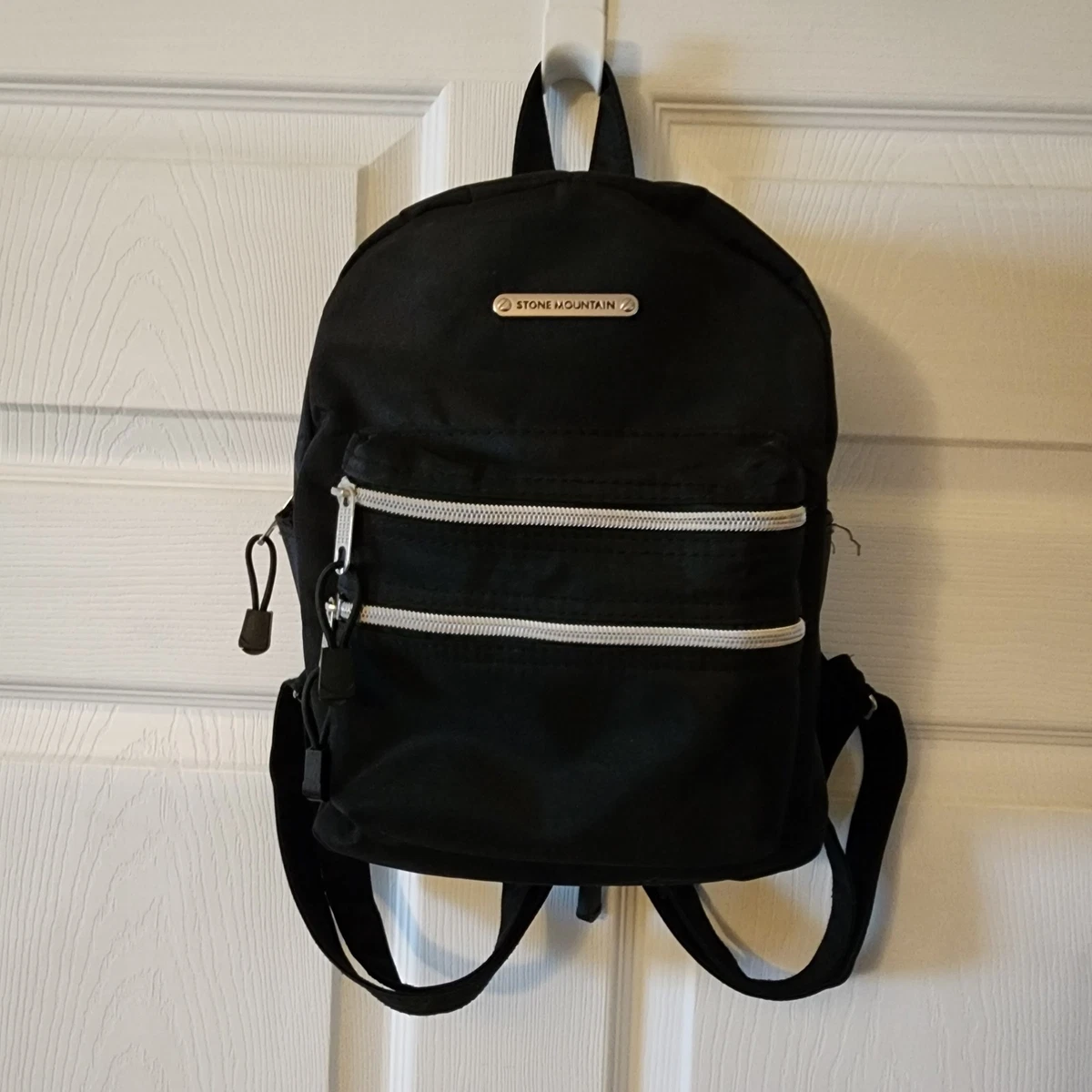 Stone Mountain Double Front Zip Mini Dome Backpack Black 