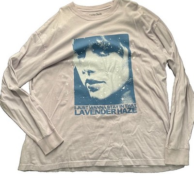 Taylor Swift Midnights Lavender Haze Graphic Logo Crew Neck Long Sleeve Tee 3XL