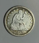 1857-P Seated Liberty Quarter 25c XF
