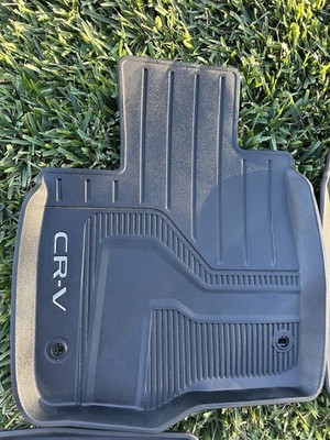 2024Honda CR-V Hybrid Rubber Weather Floor Mats 4 PCs Black OEM 