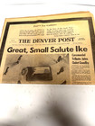 EISENHOWER DENVER POST NEWSPAPER MAR 31, 1969 — photo 1