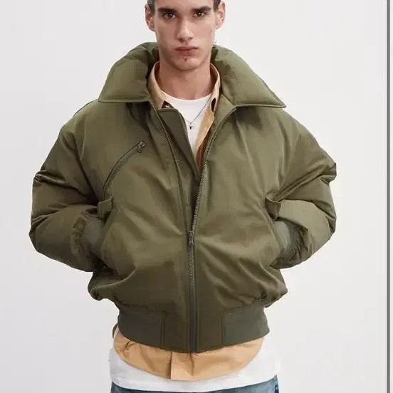 Recto Pocono Khaki Puffer Jacket L