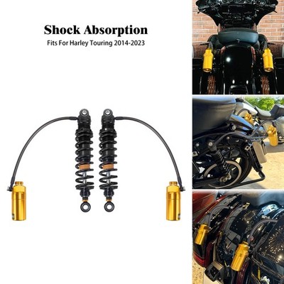 Blackline Stoßdämpfer hinten Gold für Harley Touring Road King Glide 2014-2023