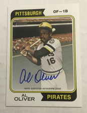 2023 Topps Heritage - 1974 Real One Autographs Al Oliver #74RO-AO (AU)