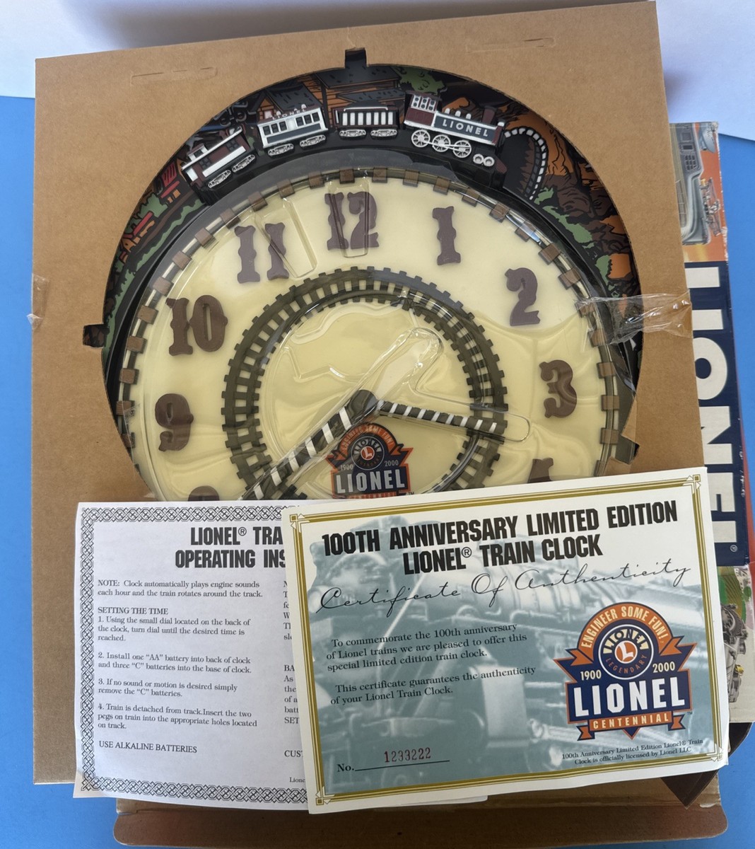 Lionel 100th Anniversary Train Clock (7183) for sale online | eBay