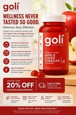 Goli Apple Cider Vinegar Gummy Vitamins 60 Gu...