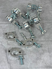 Lot Of 9 Stage Lighting Truss Clamps Half Couplers 2in Tube SWL 300kg