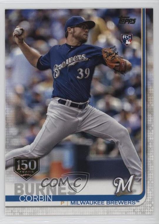 2019 Topps 150th Anniversary Corbin Burnes #94 Rookie RC fo7