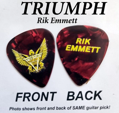 TRIUMPH Band RIK signature guitar pick - (Redprl)