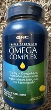GNC Triple Strength Fish Oil Omega Complex 1725 Mg - 90 capsules Exp 12/26