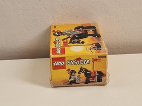 Lego vintage set System Castle 6009 Black Knight, with box and instructions