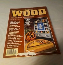 Vintage 1991 January, "WOOD" World's Leading Woodworking Magazine