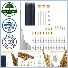 Alto Saxophone Repair Kit 92 Pcs Maintenance Replacement Tools for Wind Instr...