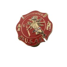 Fire Fighter Angel Pin Vest Hat Jacket Made in USA