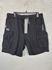 Smoke Rise Mens Twill Multi Pocket Cargo Shor...