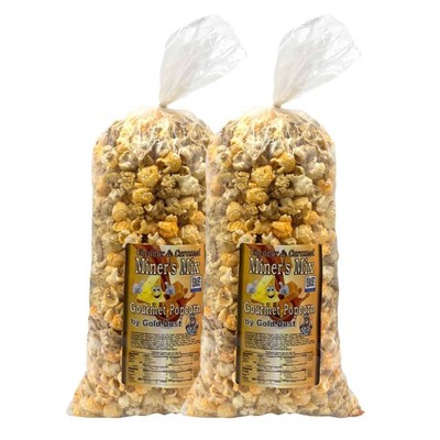 Miner's Mix Caramel & Cheese Popcorn Mix | Pack of 2 | 7 oz | Non-GMO | Gold Dus