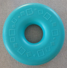 Fisher Price Giant Rock- A-Stack Blue Ring Square Print Replacement Ring Toy