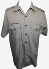 Boy Scouts of America Bsa Men's Adult Shirt Large Tan Sewn Patches