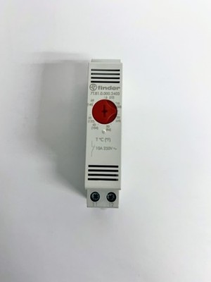 Finder 7T.81.0.000.2403 DIN Rail Thermostat SPST-NC 10A 250VAC 0-60°C Panel