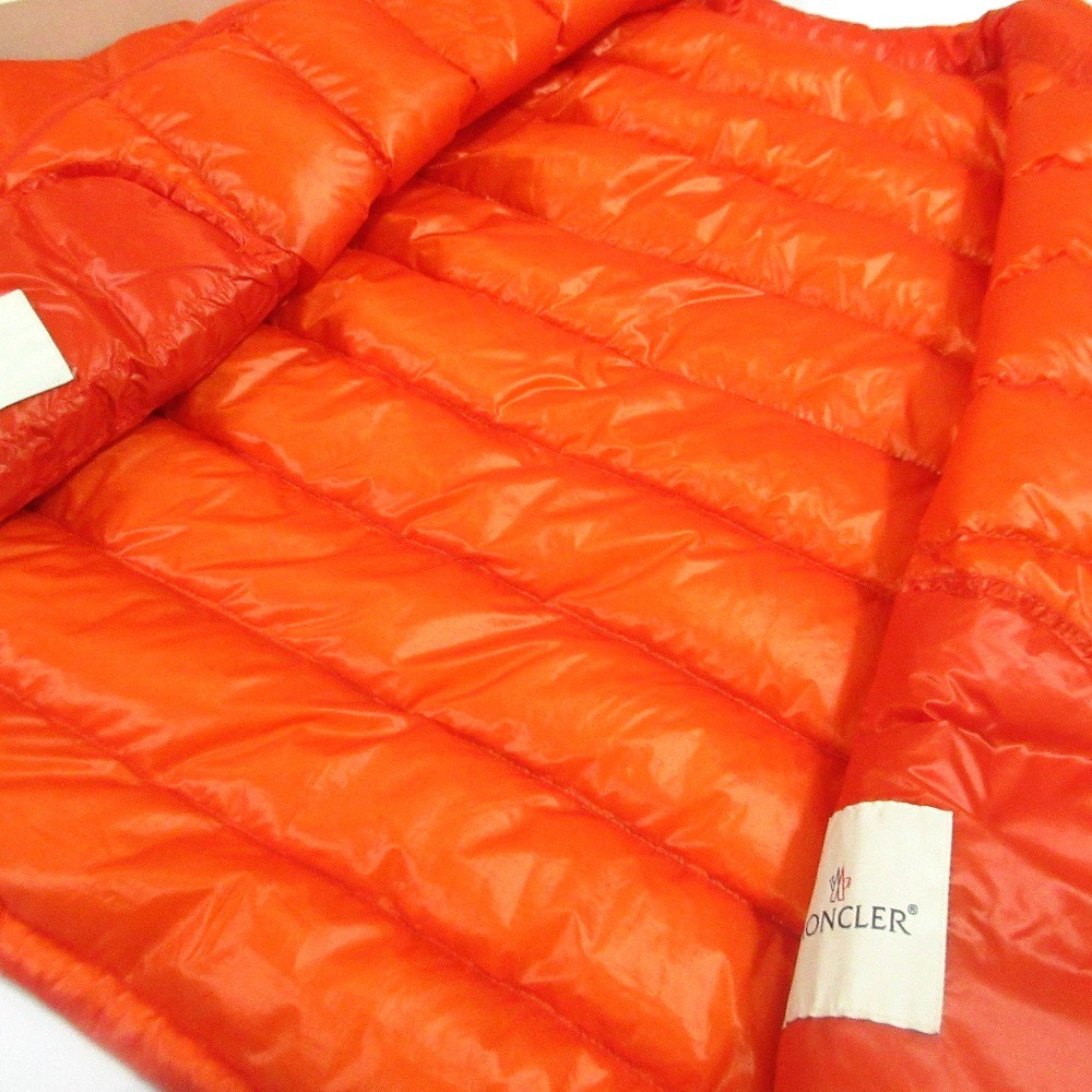 MONCLER ACORUS Light Down Jacket, Size 3, Orange mens USED image 8