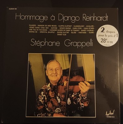 Stéphane Grappelli   Hommage À Django Reinhardt - France Album 120 - Record LP