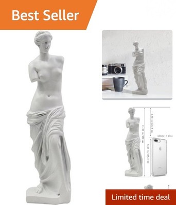 Classic 11 Inch Venus de Milo Figurine - Timeless Greek Goddess Home Accent