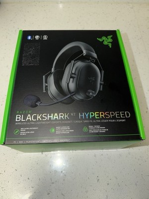 Razer BlackShark V2 HyperSpeed Wireless Bluetooth Headset Detachable Mic Black