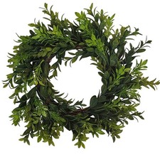 Greenery Wreath 14" Grapevine Faux Boxwood Floral Decor Hobby Lobby Bella Vita