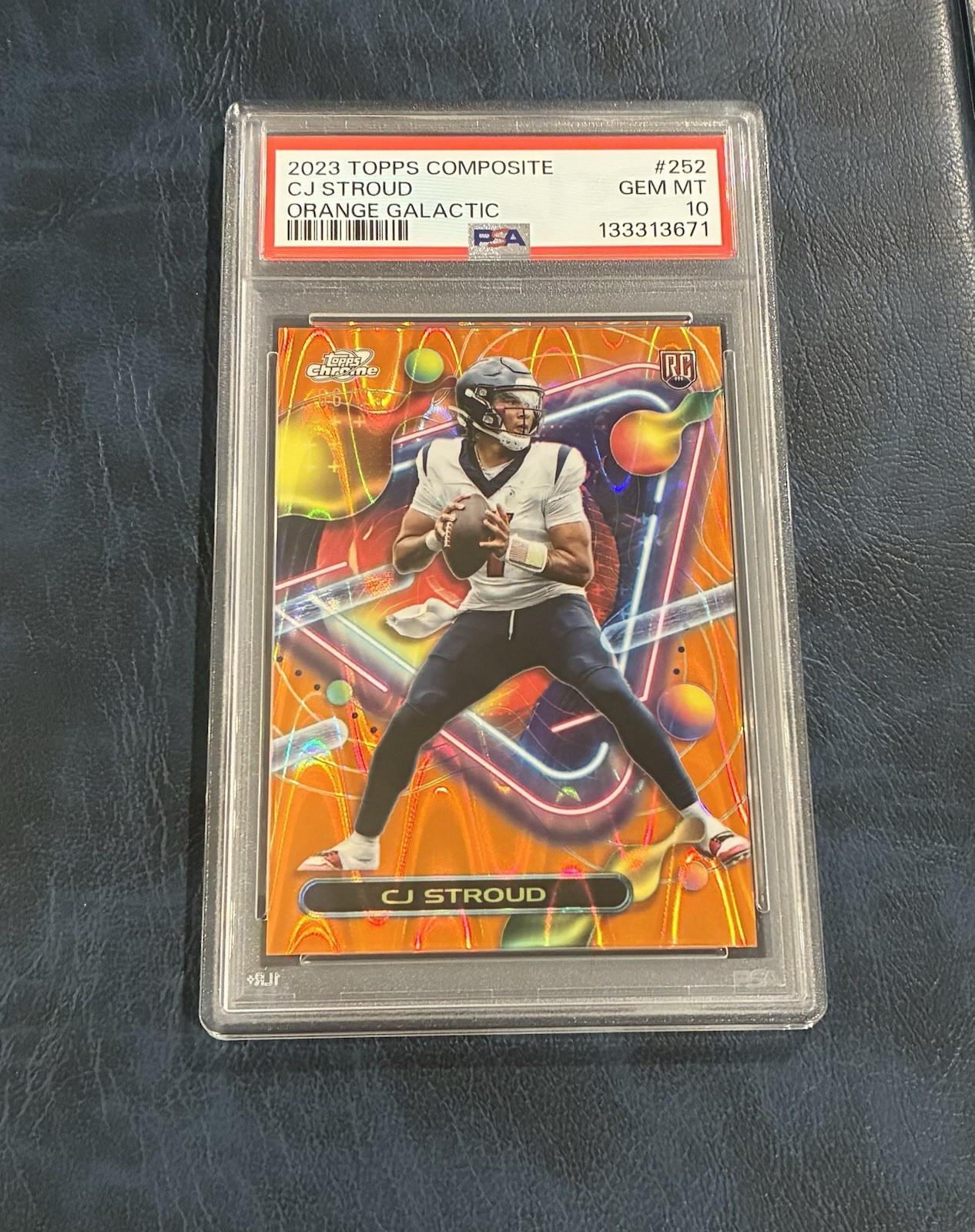 CJ Stroud Topps Composite #252 Orange Galactic