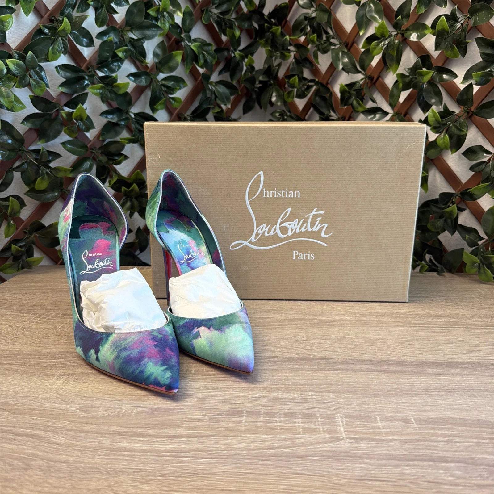 Christian Louboutin — Christian Louboutin Iriza Pointed Toe Half d'Orsay Pumps Size 37.5/ US 7.5
