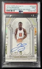 JALEN BRUNSON PSA 9 2023 TOPPS ROYALTY COLL PILLARS OF GREATNESS AUTO GOLD 05/10