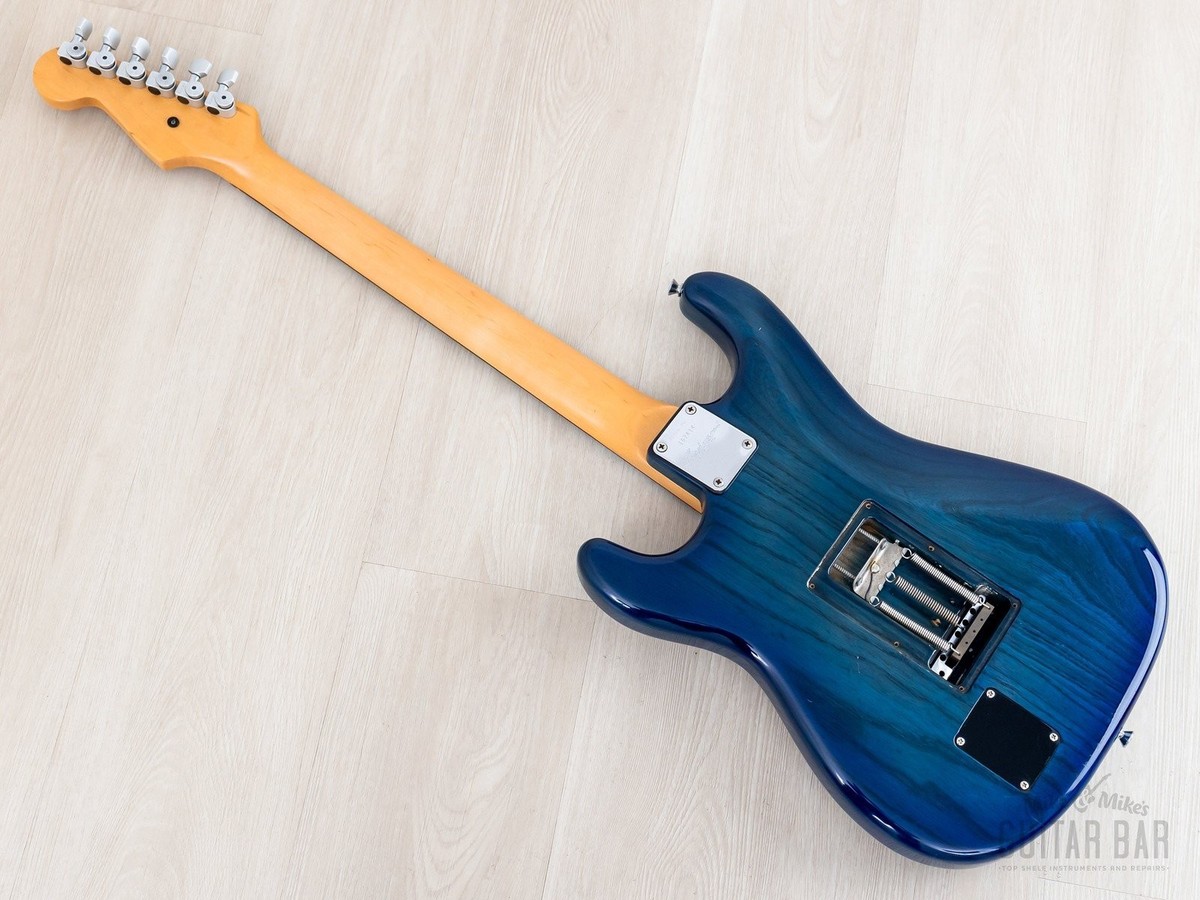 1992 Levinson Blade Texas Blue S-Style Guitar SSS Clear Blue