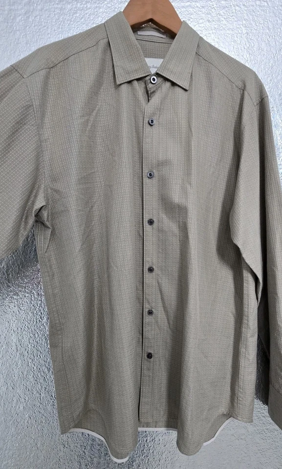 Camisa de vestir Tommy Bahama para hombre talla grande con cuello abotonado manga larga Foto 4 de 4