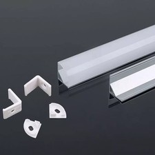 V-TAC Aluminium Profile - White 2000mm Corner Profile