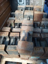 50 Cast Iron 20 kg Calibration Test Weights.