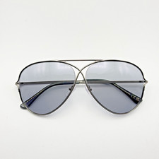 Tom Ford Sunglasses TOM N.4 14C Light Ruthenium Aviator Smoke Lens 59-10-135