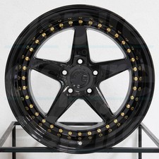 4-new 18 Aodhan Ds05 Ds5 Wheels 18x8.5 5x114.3 35 Black Rims 73.1