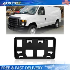 License Plate Bracket Fit 2008-2021 Ford E-150 E-250 E-350 E-450 Front Bumper